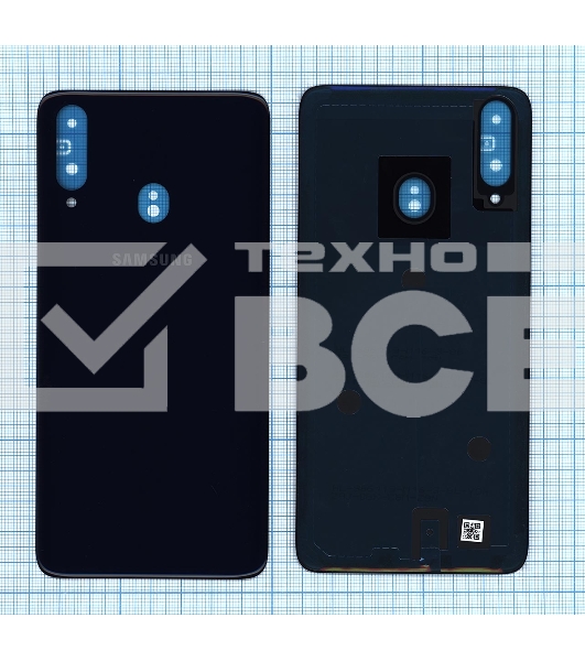 Задняя крышка для Samsung A207F Galaxy A20S (2019) синяя