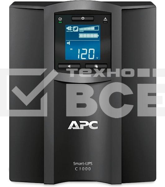 Источник бесперебойного питания APC Smart-UPS C SMC1000IC 600Вт 1000ВА черный