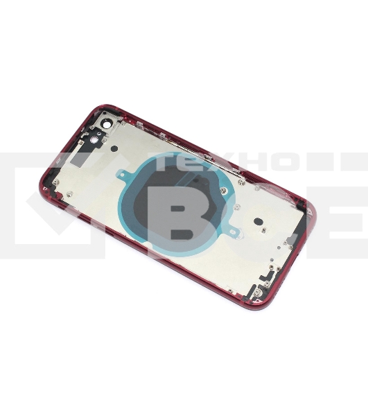Задняя крышка (корпус) в сборе с рамкой для Apple iPhone SE3 красная