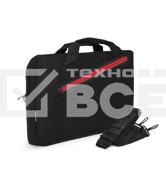 Сумка ExeGate Start S1518 Black, черная, полиэстер, для ноутбуков до 15.6