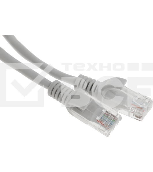 Патч-корд Premier 5-970 1Гбит/с UTP 4 пары cat5E CCA molded 1.5м серый RJ-45 (m)-RJ-45 (m)