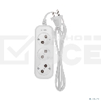 Удлинитель PROconnect 3 гнезда, 1,5 м, 2х0,75 мм², б/з, белый, фото3