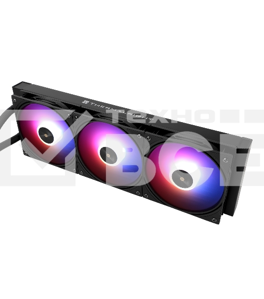 Водяное охлаждение для процессора Thermalright Frozen Warframe Pro 360 Black ARGB (360mm, Black, ARGB/ Fans: 3x120mm, 70.84CFM, 29.8dBA, 2000RPM/ Pump height 60mm, 23dBA, 3000RPM, Rad thickness 27mm/ S: 1200, 1700, 1851, 2011, 2066, 115X, AM4, AM5)