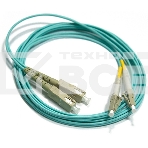 Патч-корд LANMASTER LAN-2LC-2SC/OM3-1.0 2x50/125 OM3 LC дуплекс-SC дуплекс 1м LSZH, фото 1