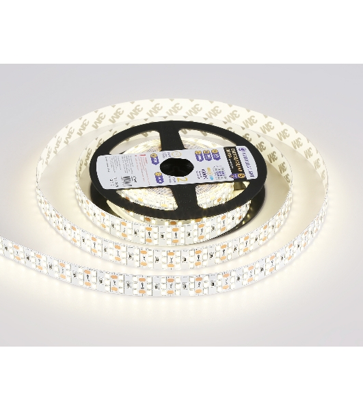 Светодиодная лента Ambrella light GS3902 2835 324Led/ 26W m/ 24V IP20 4500K/ 5000*18*1.2mm (2 конт.)