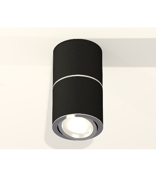 Светильник Ambrella Light XS7402140 SBK/PSL черный песок/серебро полированное MR16 GU5.3 (C7402, A2070, C7402, N7003)