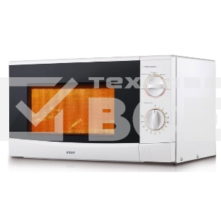 Микроволновая печь Mystery MMW-2012 белый, 20 л, 800 Вт, переключатели - поворотный механизм