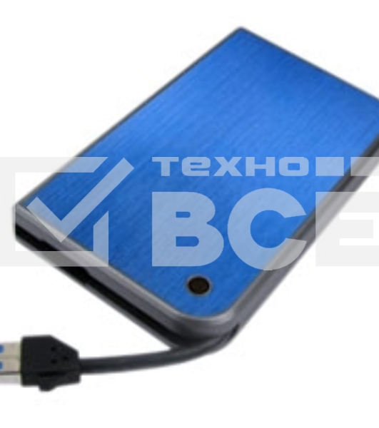 Внешний корпус для HDD/SSD AgeStar 3UB2A14 SATA II пластик/алюминий синий 2.5