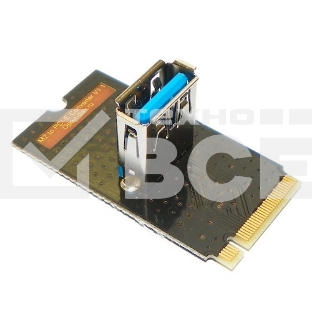 Переходник с разъёма M2 Open-Dev M2-PCI-E-RISER (NGFF) на разъём райзера USB 3.0. Длина 42мм