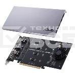 Внутренний адаптер ASUS для создания массивов RAID HYPER M.2 X16 CARD V2, фото2