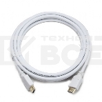 Кабель Cablexpert HDMI CC-HDMI4-W-6, 19M/19M, v2.0, медь, позол.разъемы, экран, 1.8м, белый, пакет, фото6