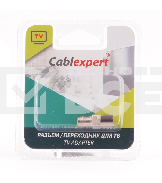 Переходник Cablexpert APL-FTVF-01, F (мама) / TV (мама), блистер