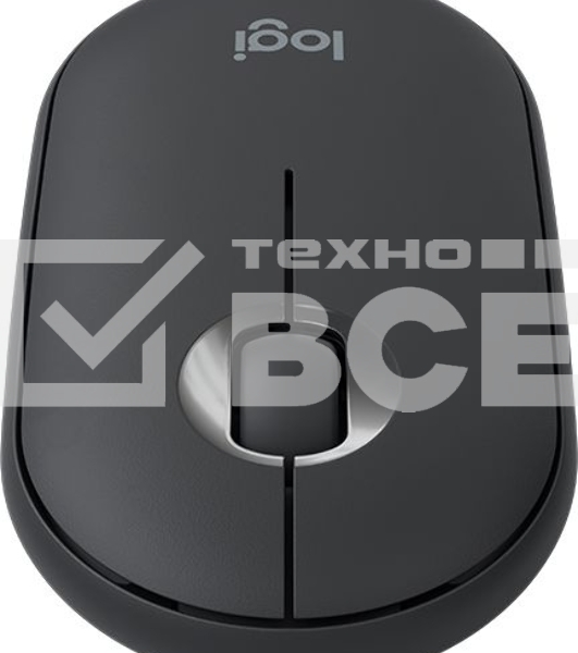 Мышь беспроводная Logitech Pebble M350 графитовый, 1000 dpi, радиоканал, Bluetooth, USB, кнопки - 3