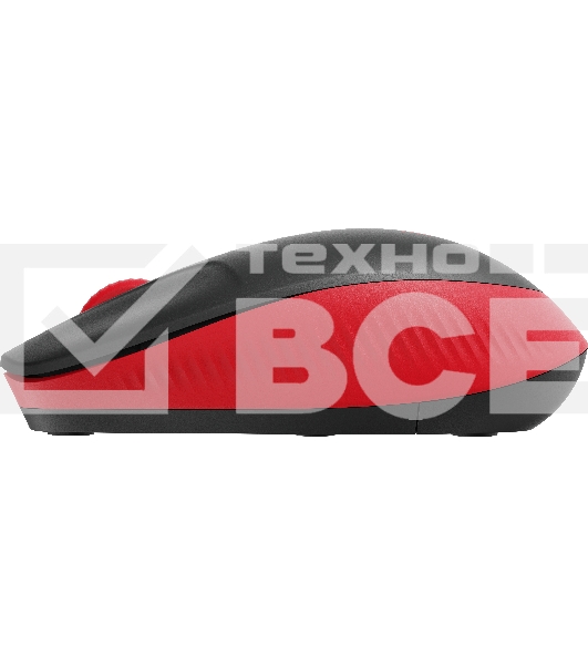 Мышь беспроводная Logitech M190 черный/красный, 1000 dpi, радиоканал, USB, кнопки - 3