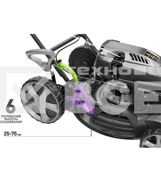 Газонокосилка роторная Carver LMG-2051HMS (01.024.00009) 2600Вт