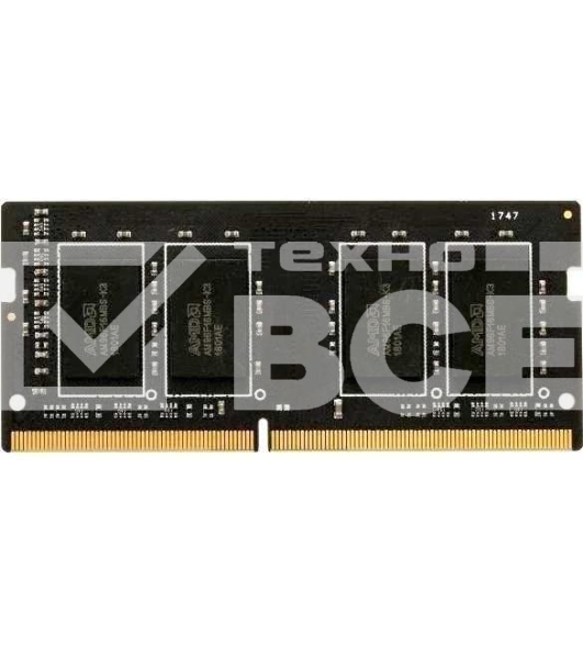 Оперативная память AMD Radeon R7, DDR4, 4GB (1x4GB), 2666MHz, CL16, SO-DIMM, OEM