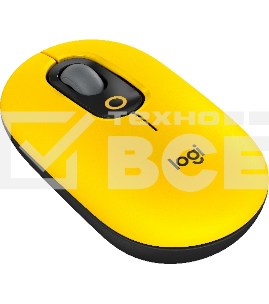 Мышь беспроводная Logitech POP Mouse желтый, 4000 dpi, Bluetooth, кнопки - 4