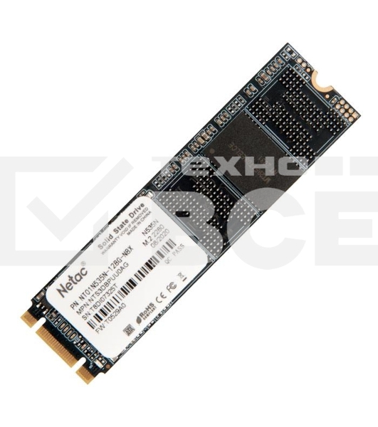 Накопитель SSD Netac N535N, 128GB, M.2 2280, SATA-III, R/W 510/440