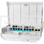 Коммутатор MikroTik netPower 15FR with 800MHz CPU, 256MB RAM, 16 x 10/100Mbps Ethernet ports (15 with Reverse POE-in, 1 with PoE-OUT), 2 x SFP, RouterOS L5 or SwitchOS (dual boot), outdoor enclosure, mounting ki, фото6
