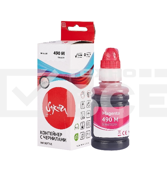 Чернила Sakura 0665C001 для Canon, пурпурный, 9000 к., 100 мл.