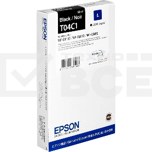 Картридж струйный EPSON T04C (C13T04C140) черный (2900 стр.) для WF-C8190DW/WF-C8690DWF