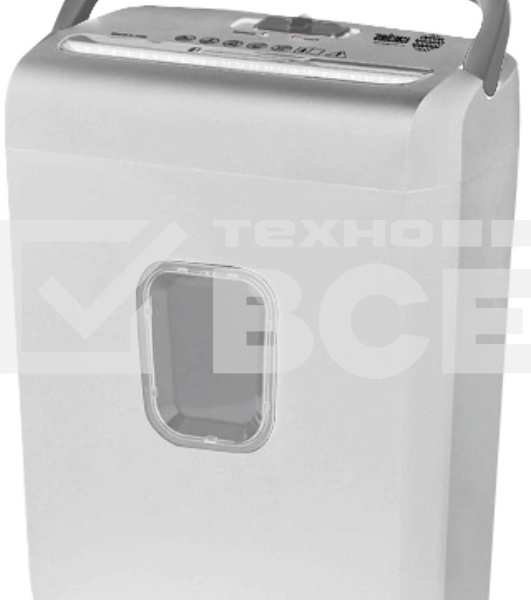 Шредер Cactus CS-SH-C3, белый (секр.P-4) фрагменты 8лист. 13лтр. скрепки скобы пл.карты