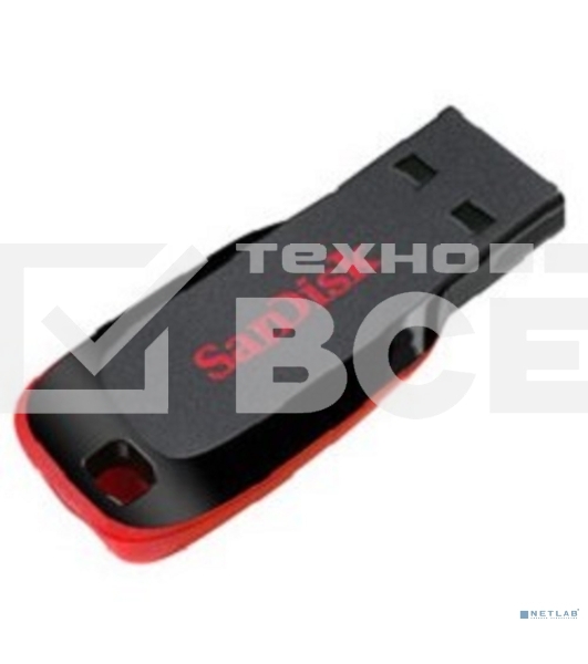 Флеш диск Sandisk 32Gb Cruzer Blade SDCZ50-032G-B35 USB2.0 черный/красный