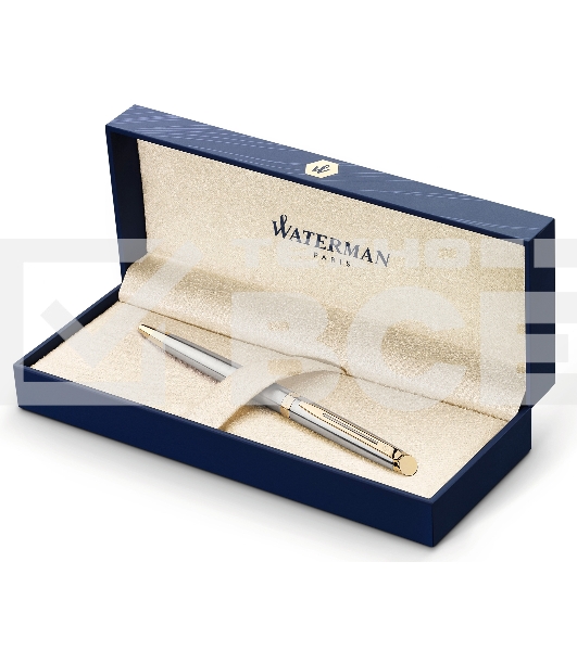 Ручка шариковая Waterman Hemisphere (CWS0920370) Steel GT M син. черн. подар.кор.