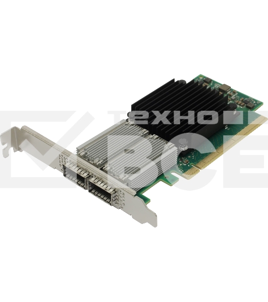 Плата сетевого контроллера MELLANOX ConnectX-5 VPI adapter card, EDR IB (100Gb/s) and 100GbE, dual-port QSFP28, PCIe3.0 x16, tall bracket, ROHS R6