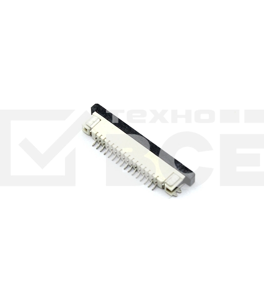 Разъем FPC  Half Coverage Bottom Contact 0.8K-BX-16PWB 16 pin высота 2мм шаг 0,8мм