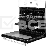 Встраиваемый духовой шкаф Monsher MOE 6183 W 60 см, 8 режимов, High-Tech, 70 л, гидролизная очистка, белый, фото2