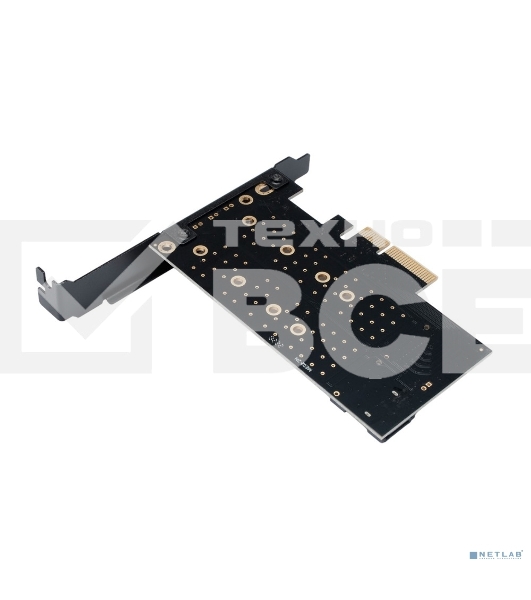 Адаптер Gembird для двух SSD M.2 (NVMe+SATA) в разъем PCI-e MF-PCIE-NVME-SATA, коробка