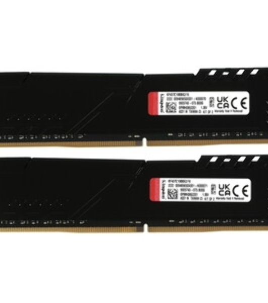 Оперативная память Kingston Fury Beast Black, DDR4, 16GB (1x16GB), 3200 MHz, CL16, с радиатором, черный