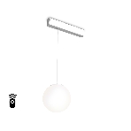 Управляемый светодиодный светильник для шинопровода Magnetic Ambrella light GL1441 WH/FR белый/белый матовый IP20 10W 3000K-6400K 220V 120° D120 H1500 (Без ПДУ), фото8