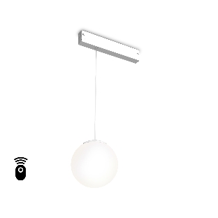 Управляемый светодиодный светильник для шинопровода Magnetic Ambrella light GL1441 WH/FR белый/белый матовый IP20 10W 3000K-6400K 220V 120° D120 H1500 (Без ПДУ)