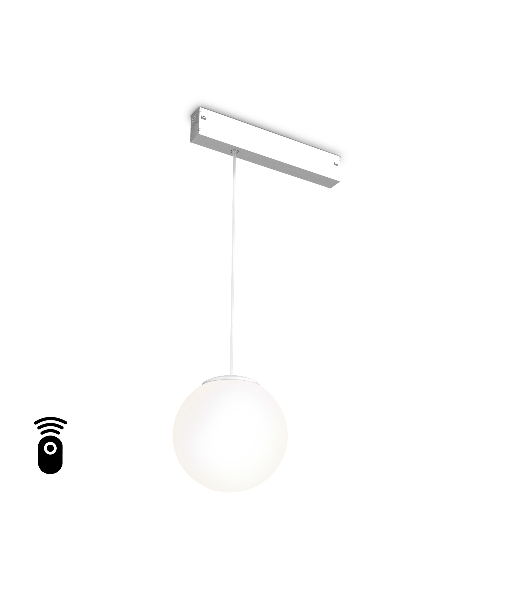 Управляемый светодиодный светильник для шинопровода Magnetic Ambrella light GL1441 WH/FR белый/белый матовый IP20 10W 3000K-6400K 220V 120° D120 H1500 (Без ПДУ)