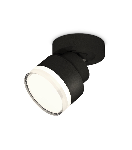 Светильник Ambrella Light XM8102028 SBK/FR/CL черный песок/белый матовый/прозрачный GX53 (A2229, A2106, C8102, N8399)