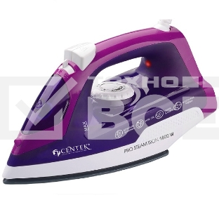Утюг Centek CT-2348  VIOLET (фиолет) 1800Вт, КЕРАМИЧЕСКАЯ подошва, паровой удар, самоочистка, 200мл