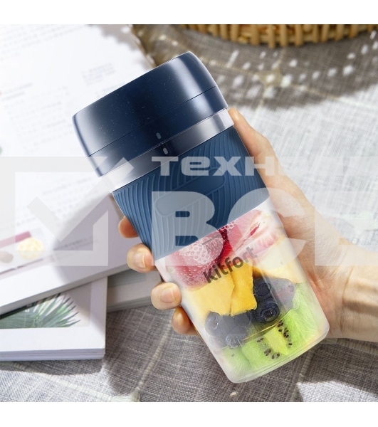 Портативный блендер Kitfort Мощность 50 Вт.Максимальная скорость вращения ножей 15000 об/мин