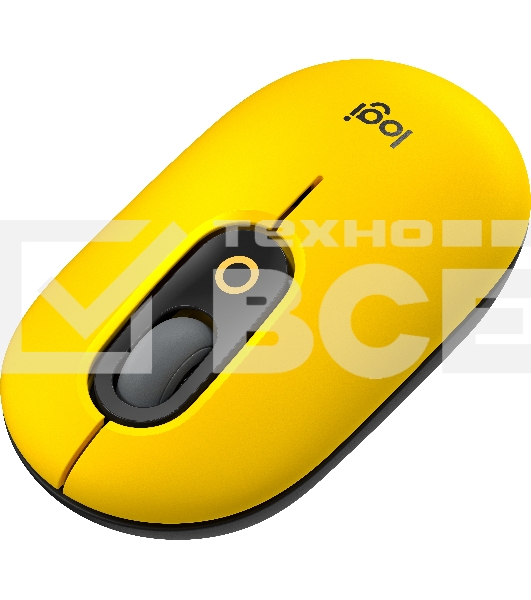 Мышь беспроводная Logitech POP Mouse желтый, 4000 dpi, Bluetooth, кнопки - 4