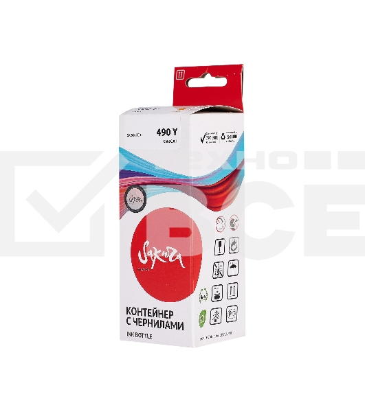 Чернила Sakura 0666C001 для Canon, желтый, 9000 к., 100 мл.