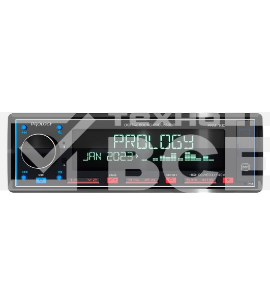Автомагнитола Prology PRM-100 1DIN 4x140Вт