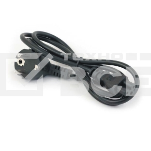 Кабель питания GCR для ноутбука 5.0m, Евровилка угловая - С5, черный, 3*0,75мм, GCR-54403