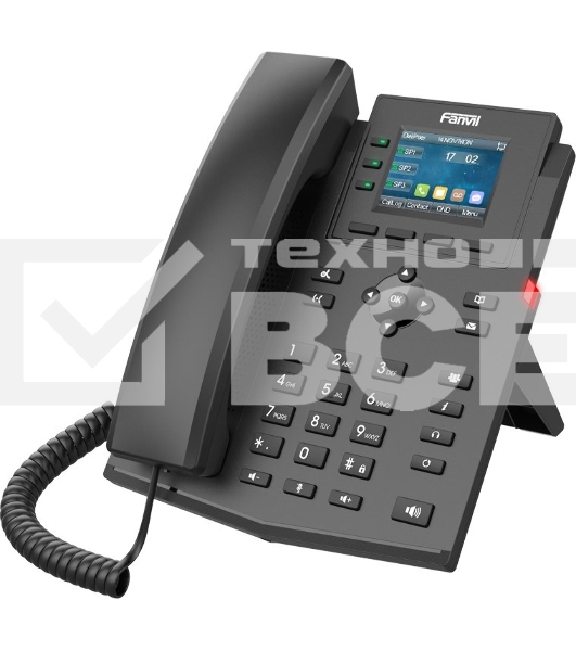 Телефон IP Fanvil X303G черный