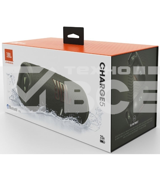 Портативная акустика JBL Charge 5, зеленый