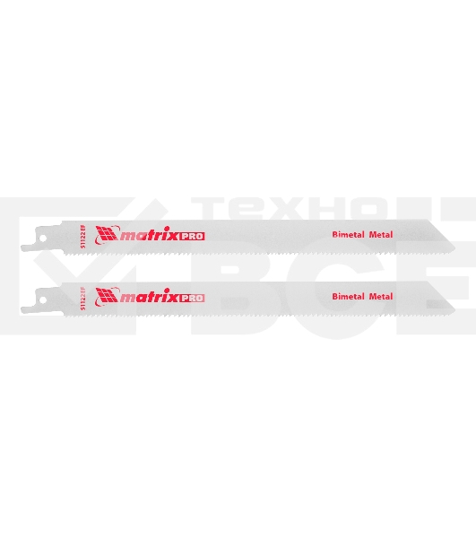 Полотна по металлу для сабельной пилы S1122EF 200 / 1,4 мм, Bimetal, 2 шт., PRO Matrix