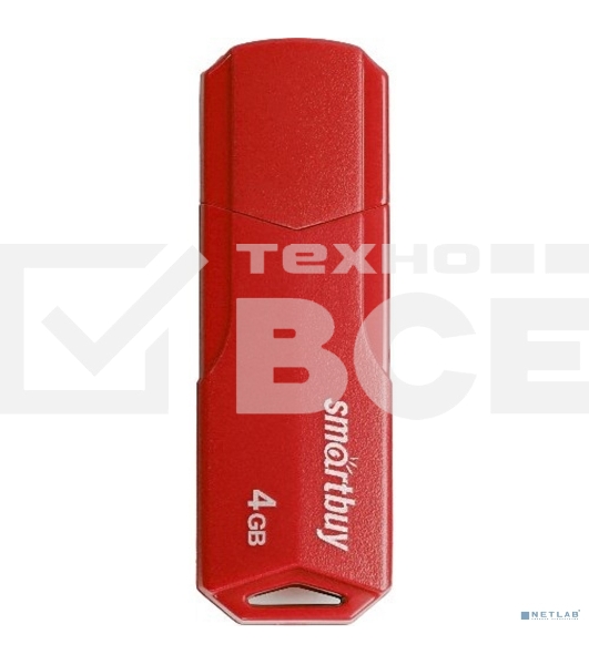 Флеш диск USB SmartBuy 4GB CLUE Red (SB4GBCLU-R)