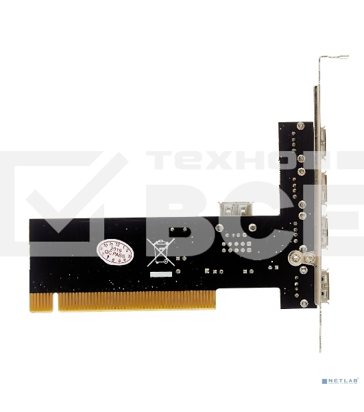 Контроллер Exegate EXE-352 PCI, 4*USB2.0 ext + 1*USB2.0 int (OEM) EX281227RUS