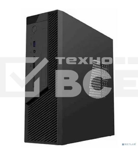 Компьютерный корпус с блоком питания 250Вт. Сase Foxline mITX 250W TFX, 2xUSB3.0, Black/Black Trim, powercord