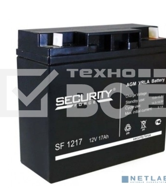 Аккумуляторная батарея Delta SF (Security Force) 1217 напряжение 12/17В, емкость 182х76х167Ач (97х24х58mm)